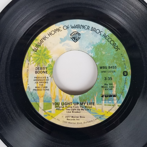 Debby Boone You Light Up My Life / Hasta Manana-Warner Bros. 1977 45 Vinyl Q